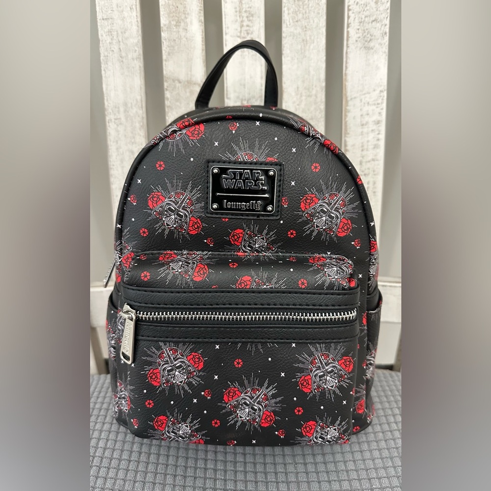 Loungefly Disney Darth Vader Sugar Skull Mini Backpack
